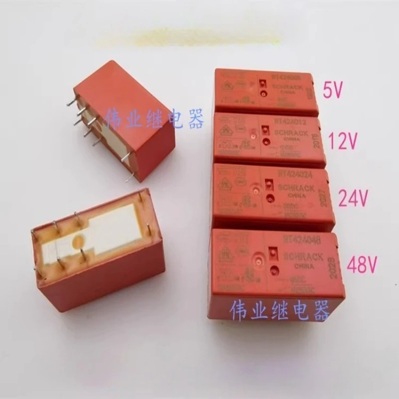 5PCS/LOT  RT424005  RT424012  RT424024  RT424048  Power PCB Relay RT2