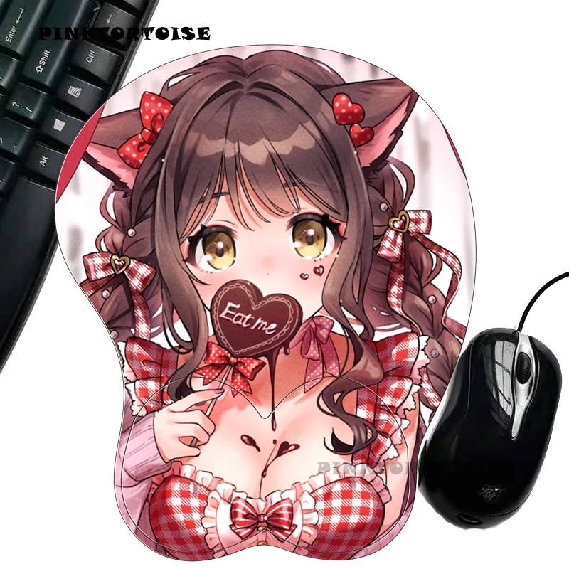 

PINKTORTOISE Anime Mousepad Creative Nico Yazawas Anime 3D Mousepad Silicone MousePad Wrist Rest Support Drop Shipping