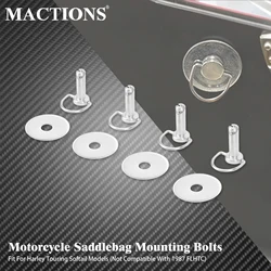 Motorcycle Fastener Hard Saddlebag Mounting Pin Stud Bolt For Harley Softail Fat Boy Touring Street Glide Road Glide Road King