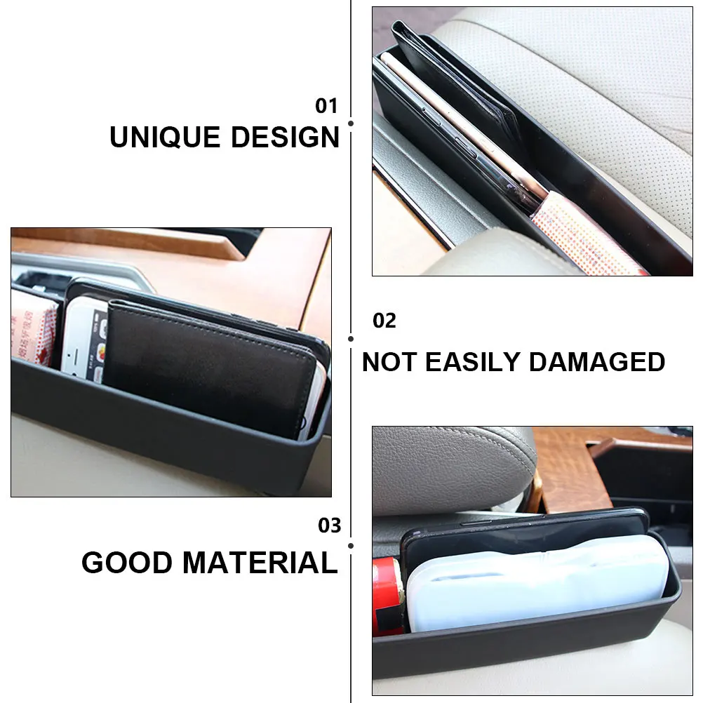 

Car Storage Box PP Material Strong Stability Anti Slip Wear Resisting Gap Organizer Multifunctional Case Delicate Sundries