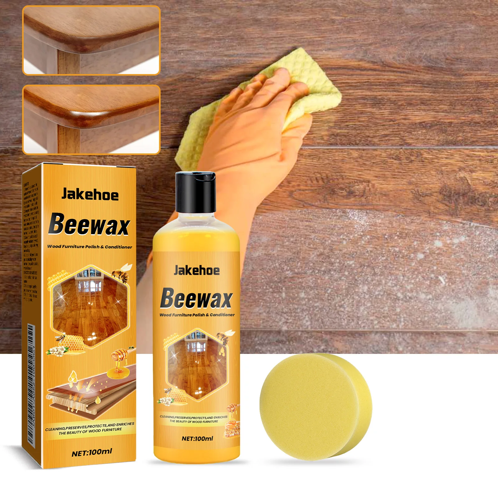 منظف الأرضيات؛ شمع صيانة نظيف لحماية الأرضيات الخشبية المنزلية لإزالة التلوث ومنع الغبار والتلميع