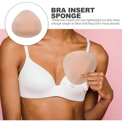 Triangular Sponge Prosthetic Breast Pad Mastectomy Prosthesis Pads Sports Girls Cotton Bras Forms Breathable