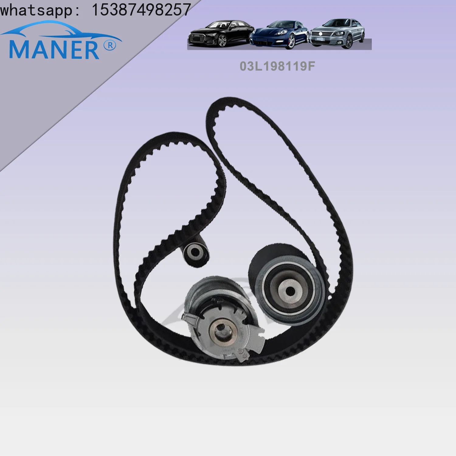 For MANER EA888 ENGINE TIMING CHAIN BELT KIT 03L198119 for VW AMAROK BEETLE GOLF JETTA POLO AUDI A3 A4 Q3 2.0 TDI