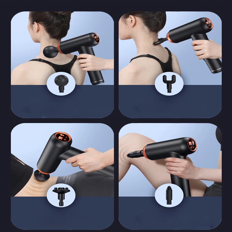 Nieuw Elektrisch Massagepistool Smart Hit Fascia Pistool Elektrische Nek Massageapparaat Voor Lichaamsmassage Ontspanning Fitness Spierpijnverlichting