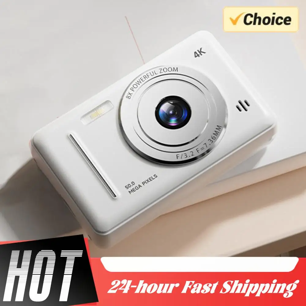 

Цифровая камера 4K HD с автофокусом, портативная, универсальная, с двумя объективами и вспышкой, для начинающих фотографов