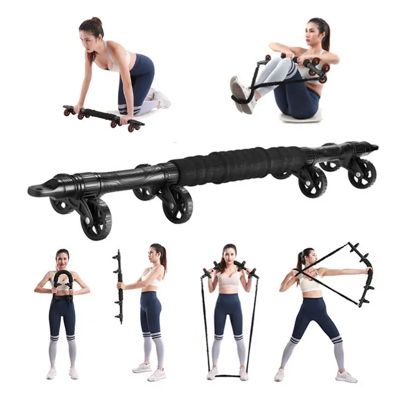 

Hot sale multi-function fitness gym flex swing muscle power training equipment abdominal exercise ab wheel roller