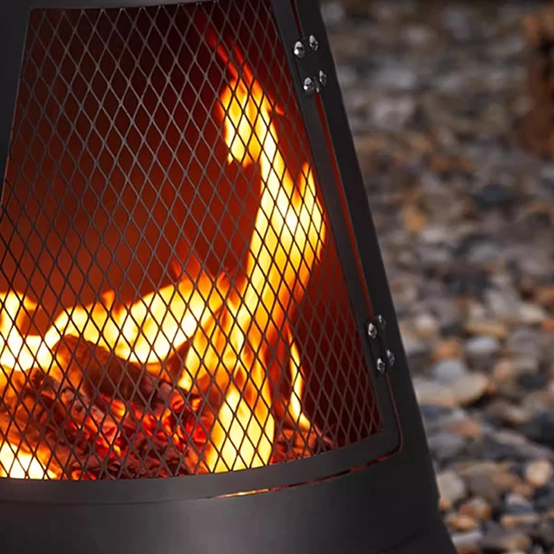 Chimenea de jardín al aire libre, estufa de leña Para acampar, Mini quemador, fuego de viaje, Calentador de Camping, hoguera, muebles Para Terraza