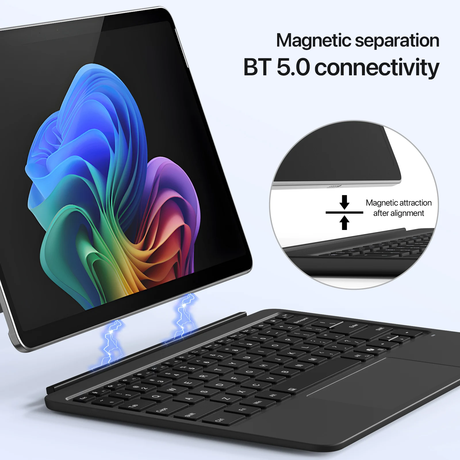 Backlight Bluetooth Keyboard For Microsoft Surface Pro 12 Inch,Keyboard Trackpad For Microsoft Surface Pro Copilot+ PC 12" 2025