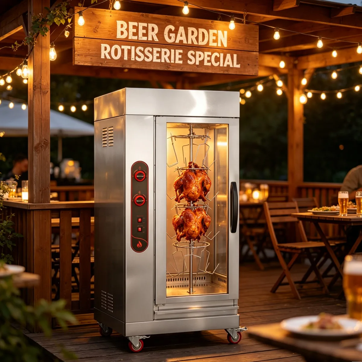 Pig Duck Chicken Fish Rotisserie Oven Commercial Electric Gas Smoker Grill Roaster Machine