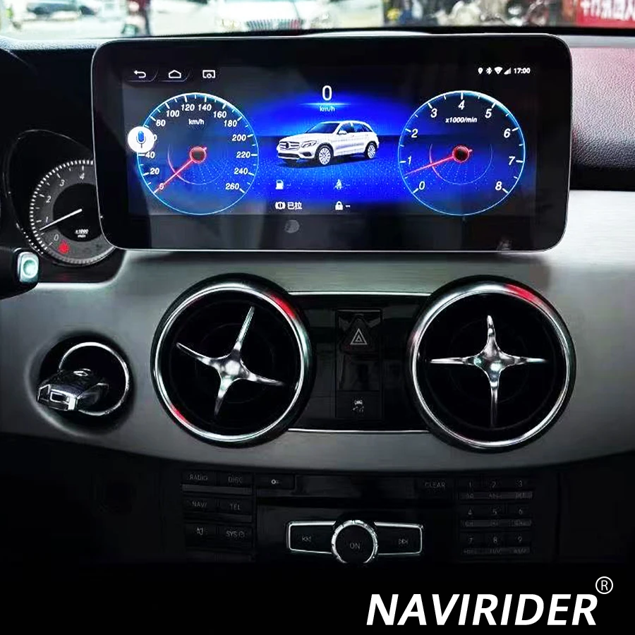 256GB أندرويد 14 Carplay Srceen نافي مشغل فيديو الوسائط المتعددة ستيريو لمرسيدس بنز GLK الفئة X204 2009-2015 شاشة 12.3 بوصة