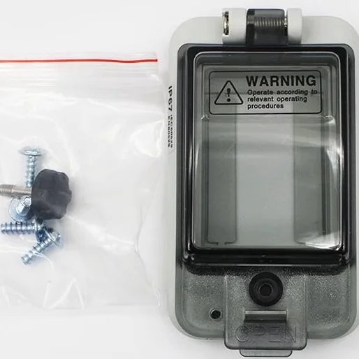 2-3 empty box mask, perspective window, transparent cover circuit breaker panel, transparent protective window cover