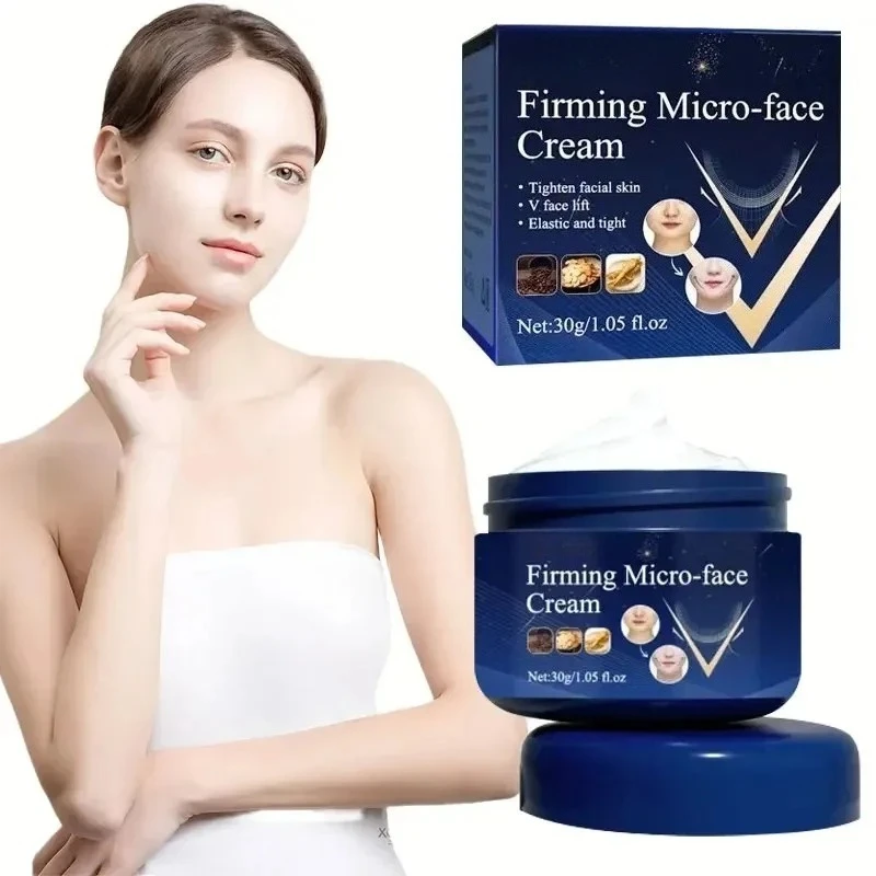 Firming Micro Face Cream Moisturize Tighten Skin Remove Double Chin Anti-aging Facial Lift Slimming Cream Skin Care Product