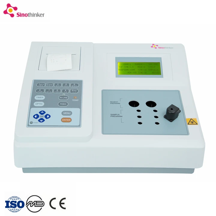 Sinothinker Medical semi-auto coagulation analyzer Blood chemistry Testing Equipments 4 channel