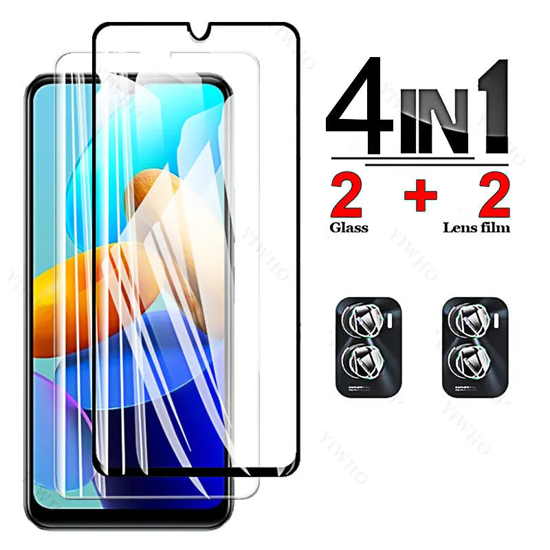 

For Vivo Y35 5G Screen Protector Protective Film for Vivo Y30 Y31 Y31s Y32 Y33 Y33s Y35 Tempered Glass Camera Lens Black HD Glas