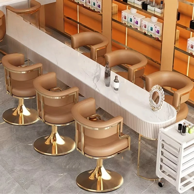 Rotating bar chair, household island chair, hotel front desk