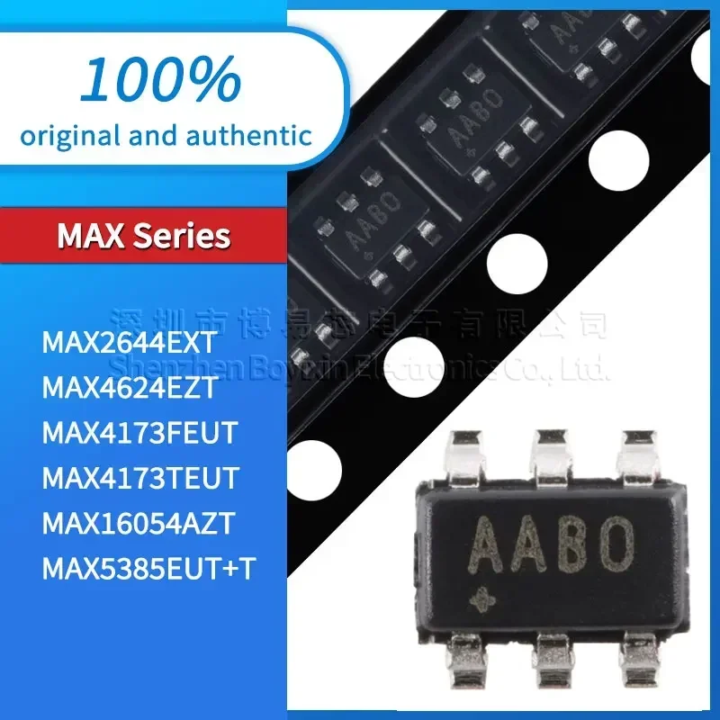 

MAX16054AZT MAX2644EXT MAX4173FEUT MAX4173TEUT MAX4624EZT MAX5385EUT+T Black casing