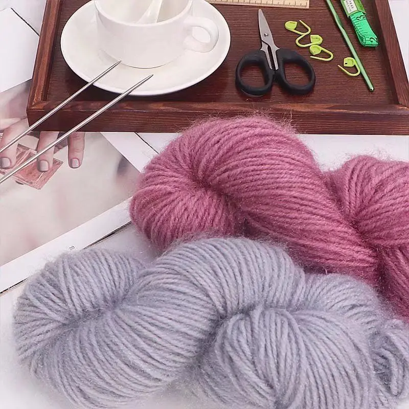New Squirrel Velvet Yarn 150g Bright Silk Yarn Medium Coarse Hand Woven Coat Yarn Hat Scarf Wool Hand Knitting Crochet
