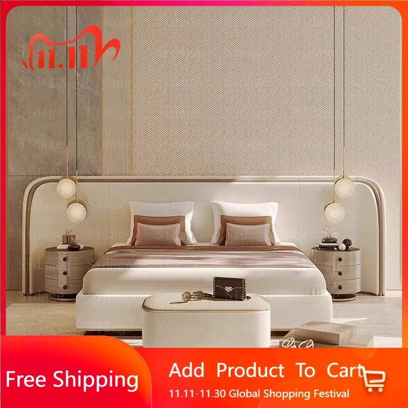 

Double Modern Bed King Size Luxury Children Massage Girls Bed Multifunctional European Simple Camas De Casal Salon Furniture