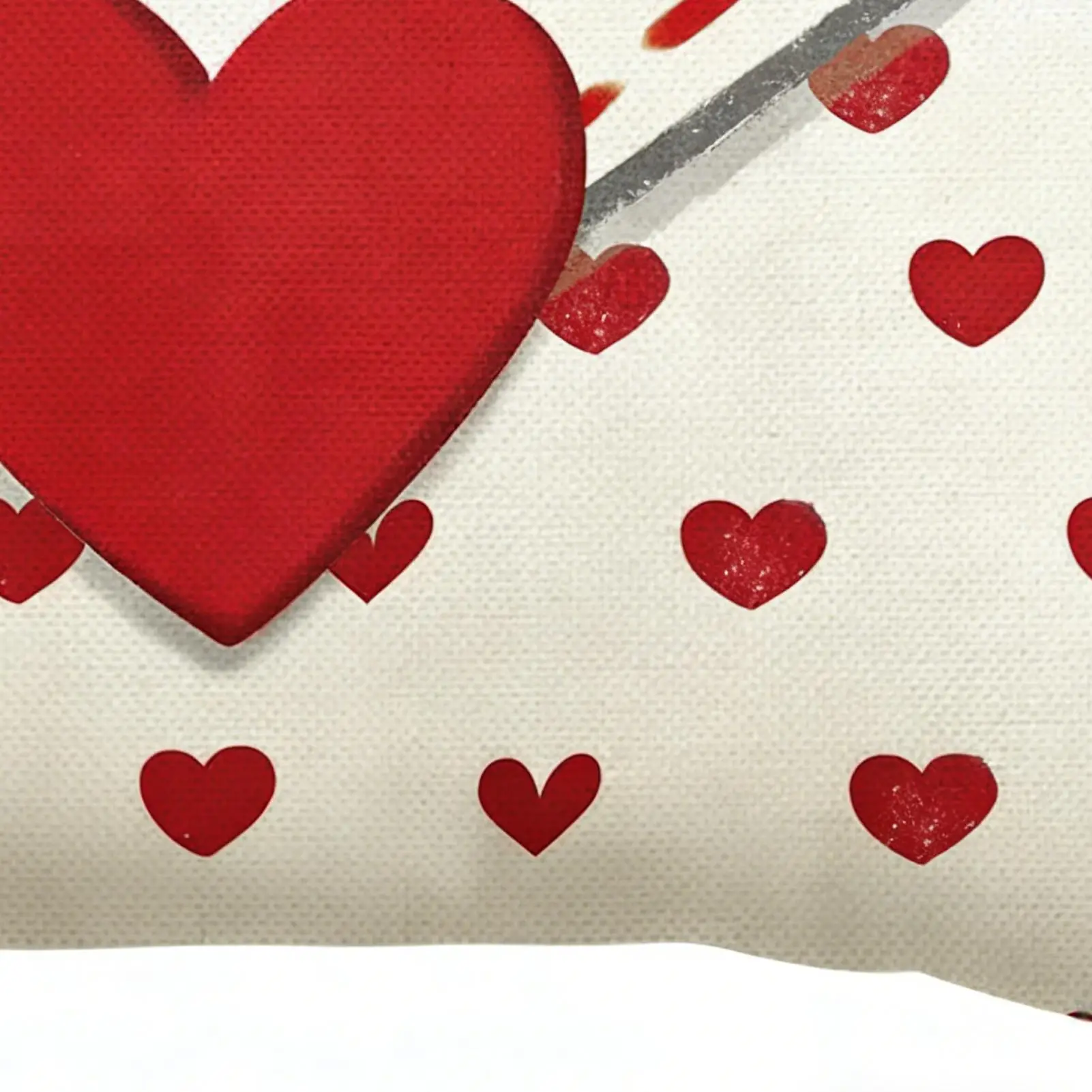 Pillow Case Red White Decorative Pillowcases Valentine's Day Envelope Throw Pillow Cover for Holiday Winter Home Bedroom Couch