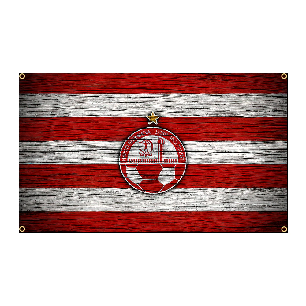 Hapoel Beer Sheva FC Flags Polyester Printed Banner For Home Decoration