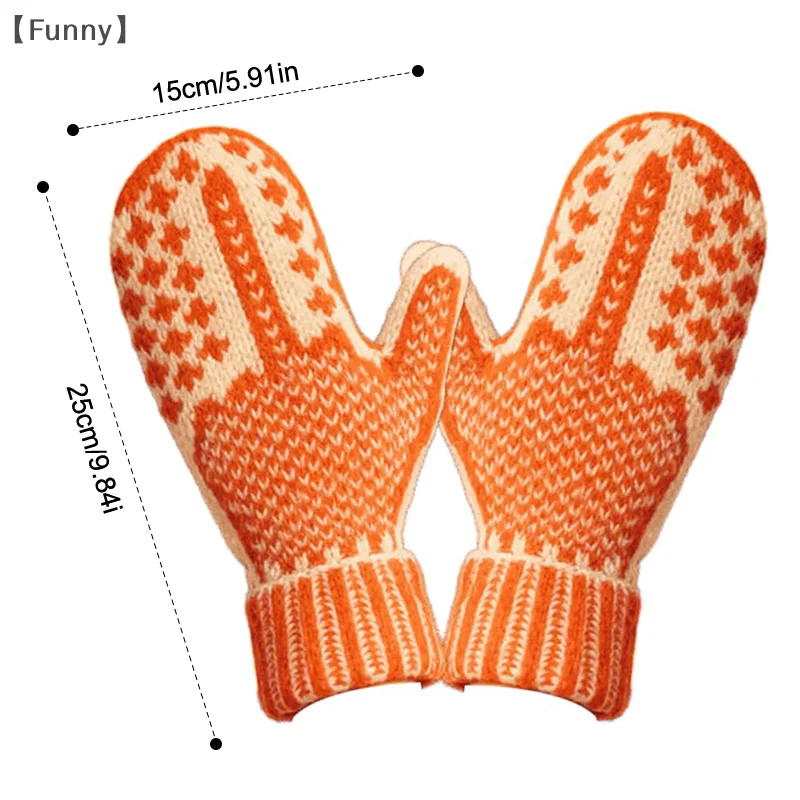 [Zabawne] Rękawiczki z listu niegrzecznych, przytulne, dziergane z ukrytą wągrem, ręcznie robione na drutach rękawiczki z ukrytym środkowym palcem, ciepłe zimowe rękawiczki dla kobiet