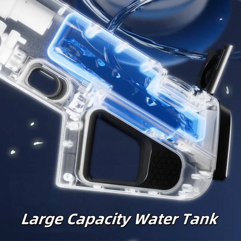 Pistolet à eau électrique, jouet à gicler alimenté par batterie avec réservoir, Absorption d'eau automatique, jeu de combat de plage en plein air d'été, jouet cadeau