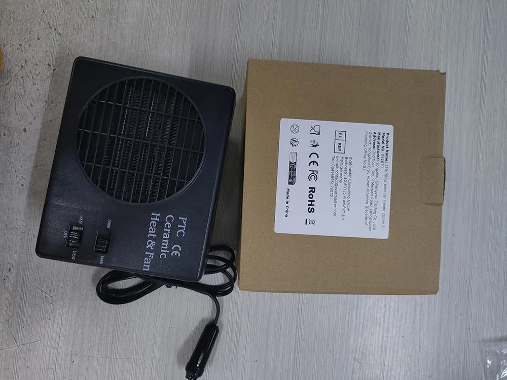 

150/300W Car Heater 12V Portable Car Heater Fan Fast Heating Windscreen Heater 2 in 1 Cooling Heating for Driving Camping Travel