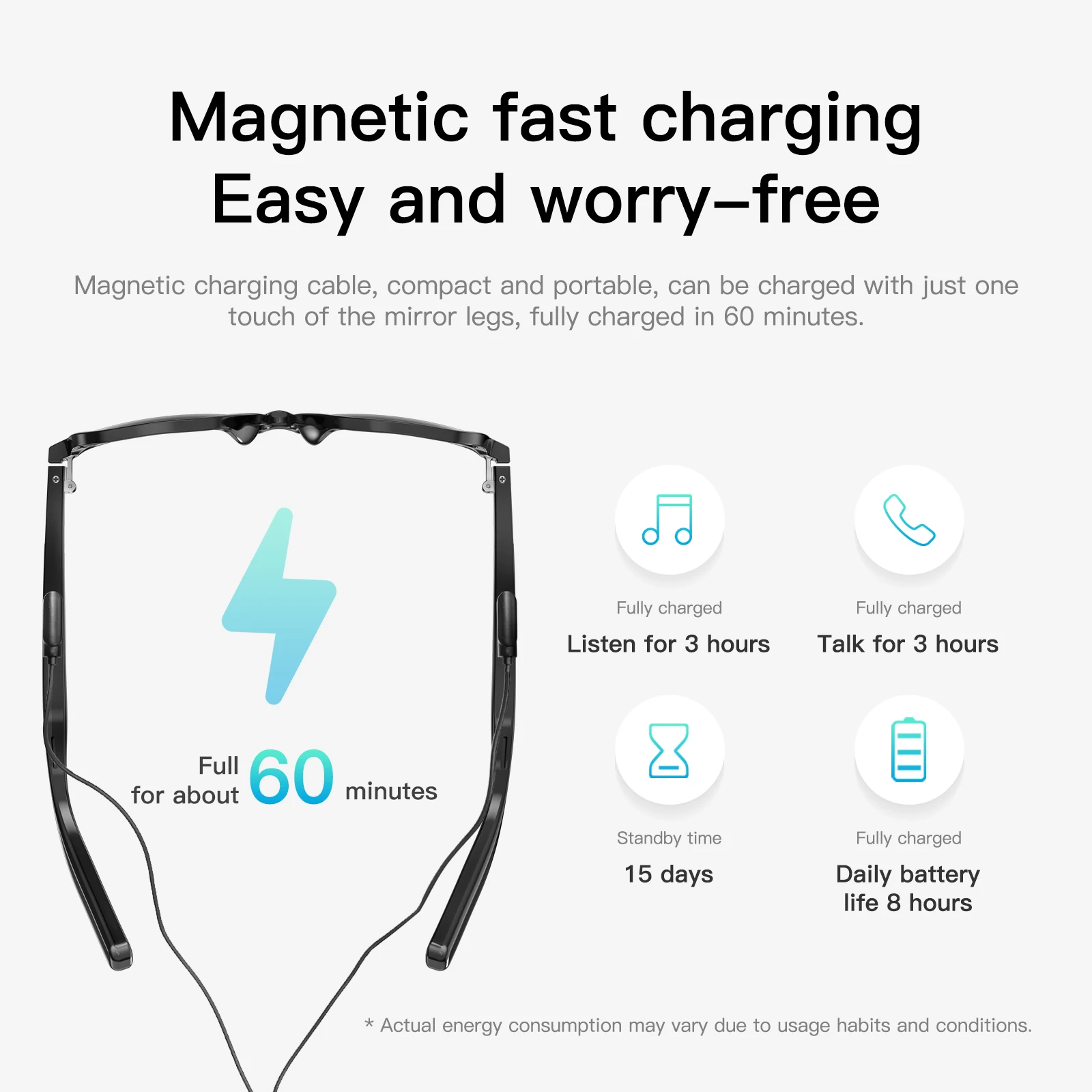 Smart Glasses Headphones Music Player Bluetooth Call AI Voice Assistant Driving Sunglasses Outdoor Sports Camara For Men Women