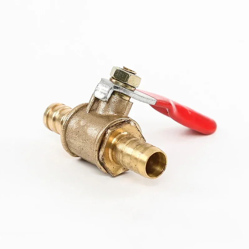 4mm 5mm 6mm 8mm 10mm 12mm 14mm 16mm 19mm Hose Barb Two Way Brass Pneumatic Shut Off Ball Valve Pipe Fitting Connector Adapter