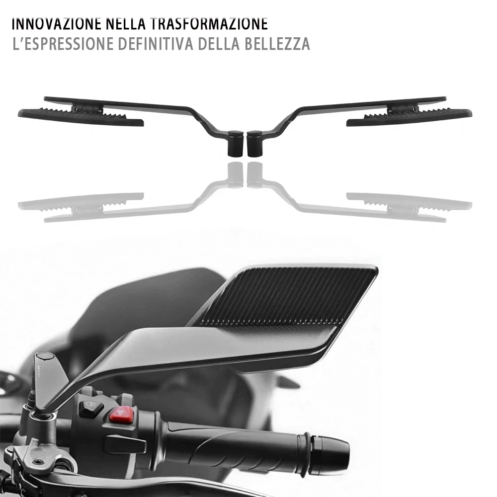 

Motorcycle Side View Mirror for aprilia Tuono 660 Tuono V4 Shiver 900 Wind Wing Stealth Winglets Rearview Mirrors