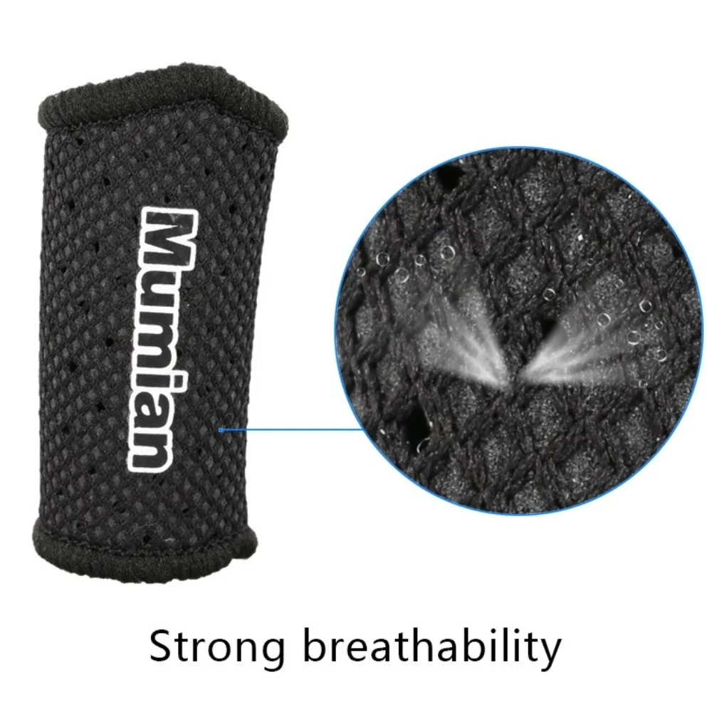 2Pcs Finger Support Elastic Finger Sleeve Breathable Wear-resistant Finger Stall Mesh Finger Protection Guard Volleyball