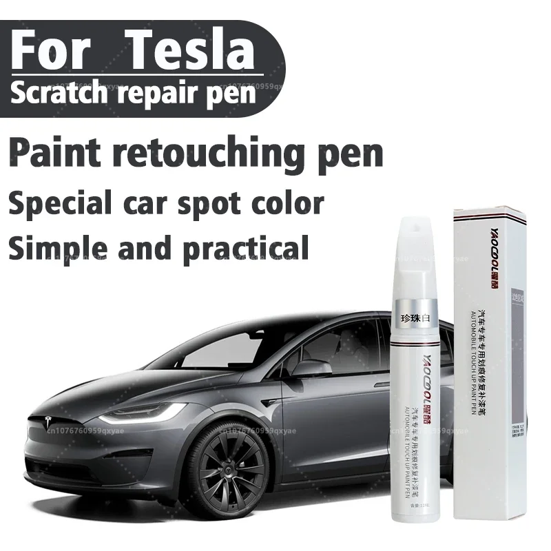 Für Tesla Modell 3Y XS Farbe Reparatur Stift Schwarz Perle Weiß Lack stift Tesla Rad Farbe Reparatur Mittel Farbe reparatur set