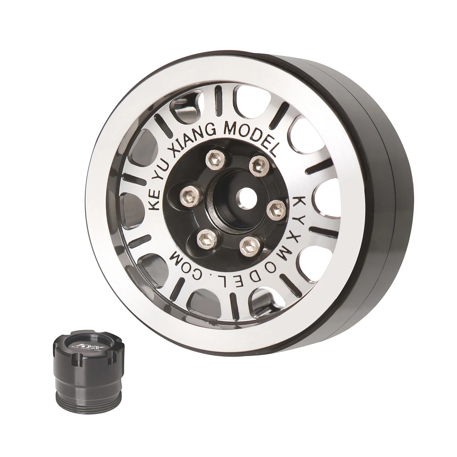 

2Pcs Metal 1.9 Beadlock Wheel Rim for 1/10 RC Crawler Car Traxxas TRX4 Defender AXIAL SCX10 RC4WD D90 Wraith Jeep Capra TF2 Tire