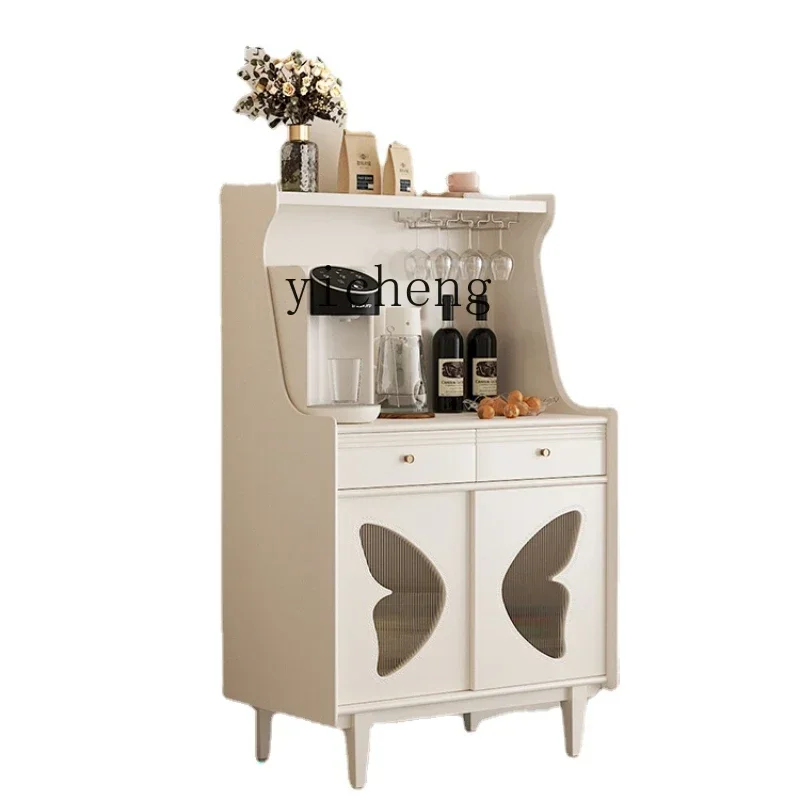 

Solid Wood Sideboard Kitchen Integrated Wall Simple Modern Restaurant Storage Tea Cabinet