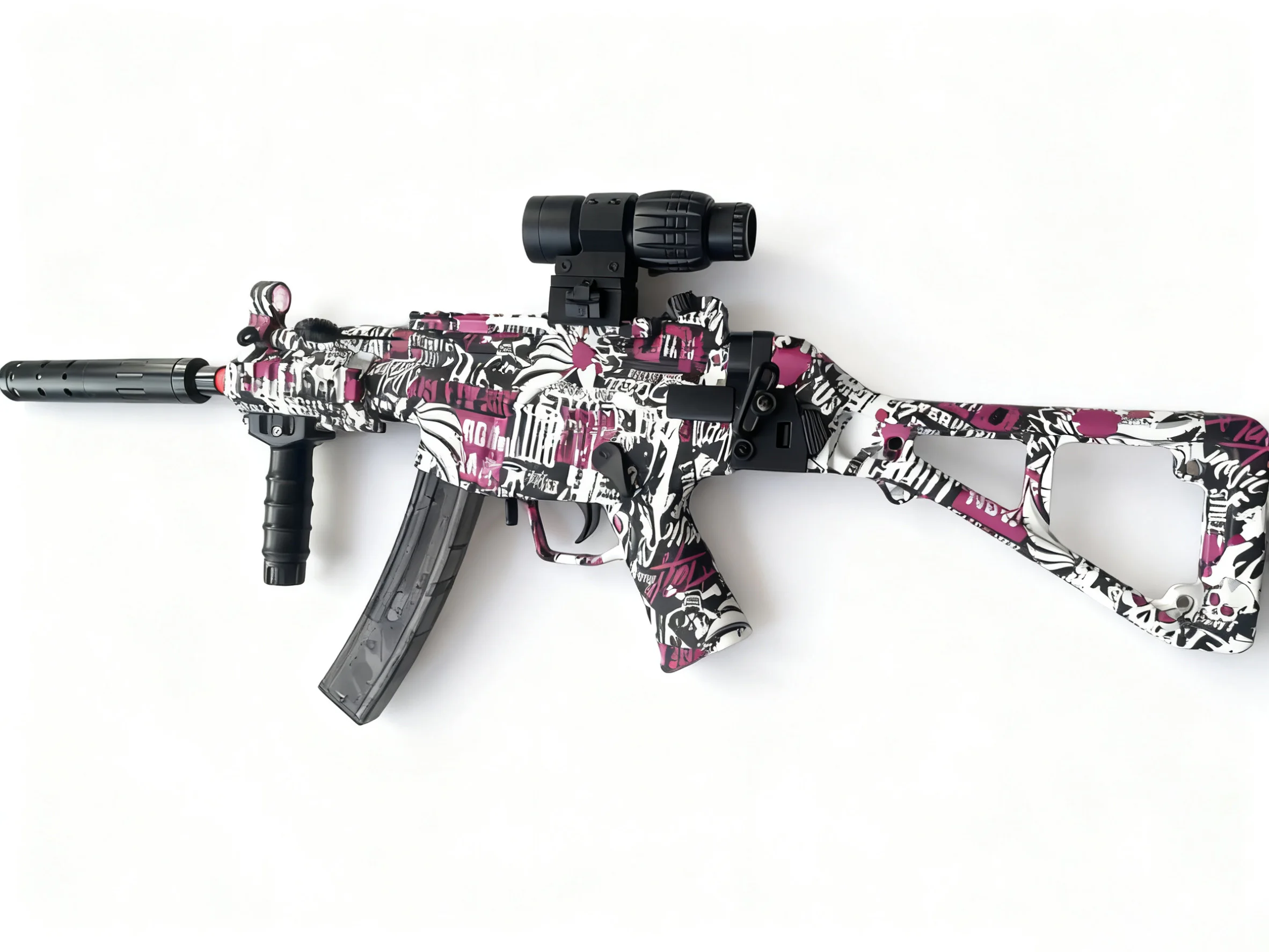 ปืนเจล MP5K ของเล่น- ของขวัญสุดพิเศษสำหรับผู้ใหญ่และวัยรุ่น |   โหมดไฟฟ้าและโหมดธรรมดา ระยะ 20-35 เมตร |   กิจกรรมสร้างทีมกลางแจ้งที่ปลอดภัย