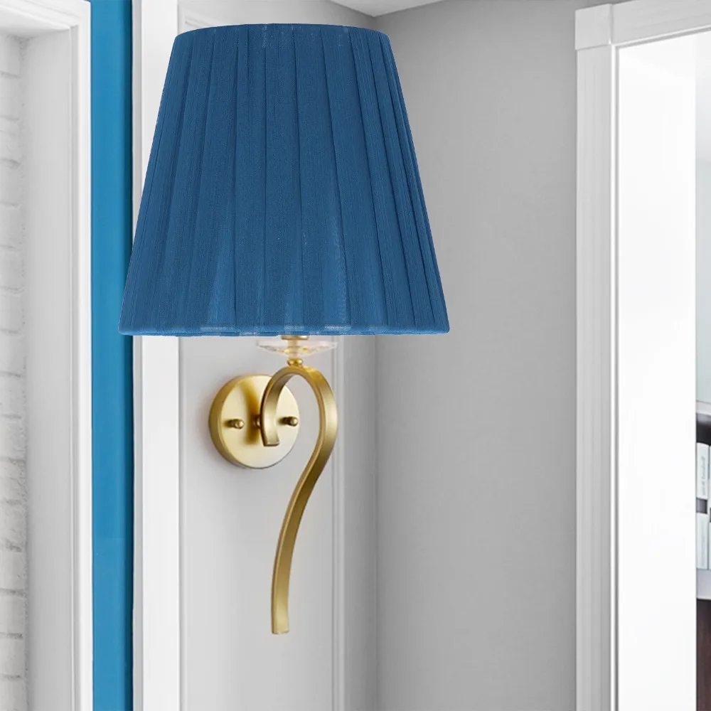 6PCS Simple Clip On Design Modern Simple Lampshade Fabric Lightweight Chandelier Lampshade Cloth Lampshade Floor Pendant Light