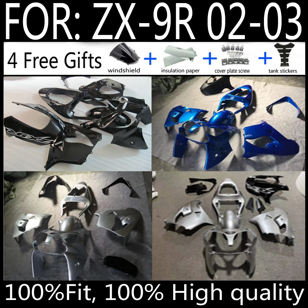 

for Kawasaki ZX-9R ZX9R 2000 2001 2002 2003 Motorcycle Accessories Bodywork Set Injection ABS Plastics Full Fairings Panel Kit