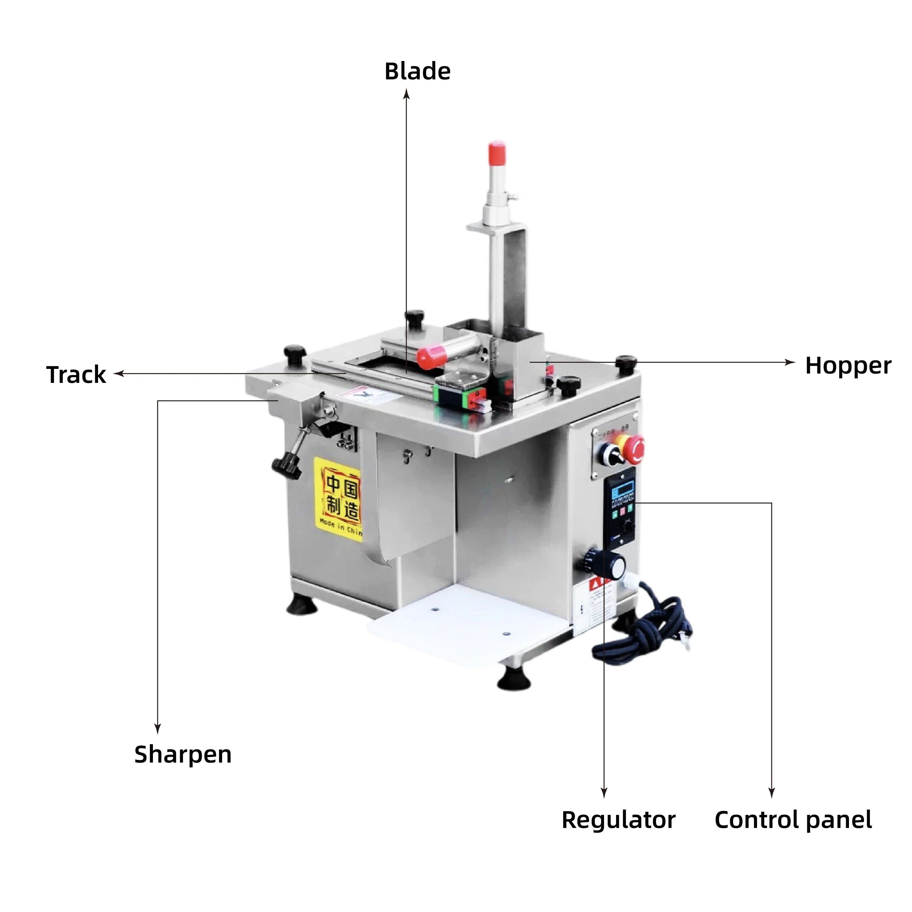 Desktop Stainless Steel Automatic Meat Slicer Meat Cutter Food Slicer For Beef Pork Mutton