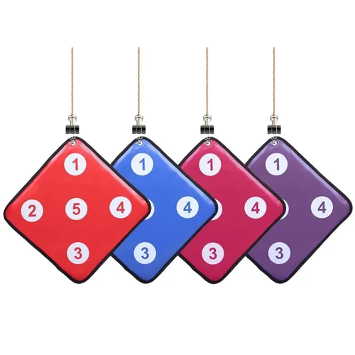 Imagen 1 del producto Equipo de entrenamiento de objetivo de esgrima, tapete de flecha pequeño para colgar en la pared, espada de doble cara, resistencia a pinchazos, Color aleatorio