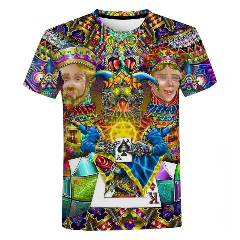 Colorful DMT 3D Printed Men T-shirt 2022 Unisex Boys Fashion Casual Oversized Tops T Shirts