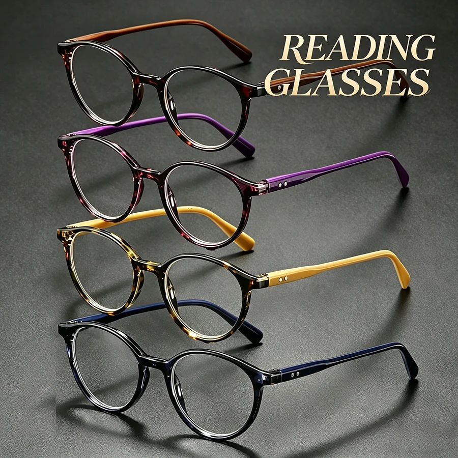 Aliexpress 4 Pairs Trendy Reading Glasses Set - Cute Frame for Women Men, Lightweight Anti-Glare Eyewear for Daily & Office Use - Aliexpress Deal