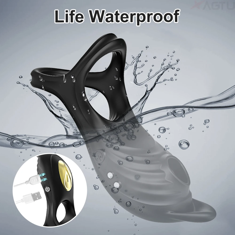 خاتم الديك للرجال الكبار مص البظر هزاز تأخير القذف الجنس لعب للأزواج البظر محفز القضيب الدائري كوكرينج