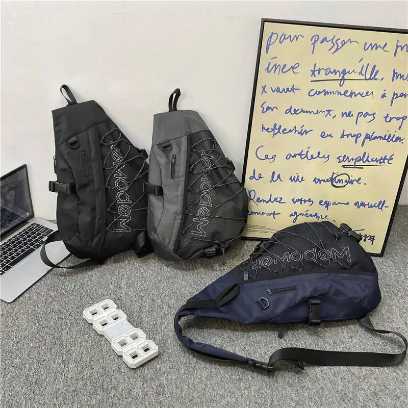 Retro Cross-back Archery Bag Cycling Bag Crossbody Bag Outdoor Travel Mountaineering Backpack Men's Chest Bag Shoulder Bag
