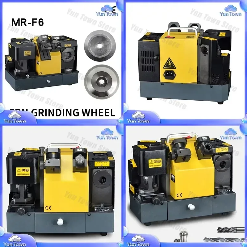 for MR-F6 Drill Bit Milling Cutter Compound Grinding Machine Electric Drill Bit Grinder Grinding Wheel Tool for CNC Milling