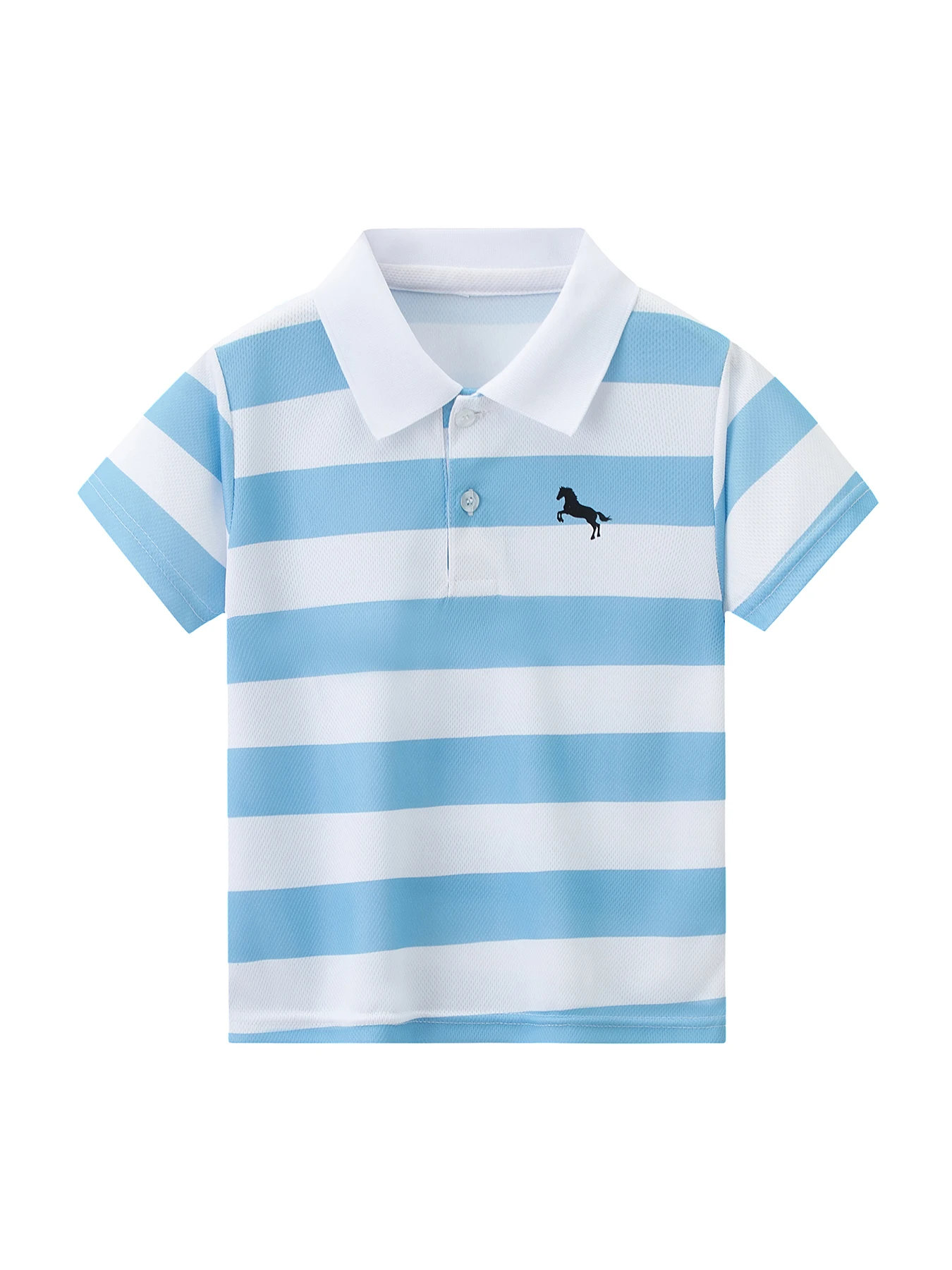 3-teiliges Set aus frischen Sommer-Poloshirts für Jungen und Mädchen, vielseitig und attraktiv, kurzärmeliges Revers-T-Shirt – Detail 8