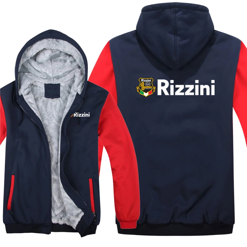 Winter Rizzini Hoodies Men Fashion Coat Pullover Fleece Liner Jacket Rizzini Sweatshirts Hoody