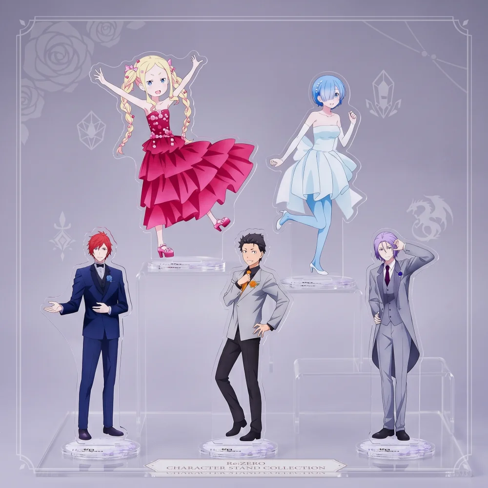 Anime Re:Zero Starting Life in Another World Acrylic Stand Figures 15cm Rem Ram Cosplay Model Desk Decor Plate Fan Gift Keychain