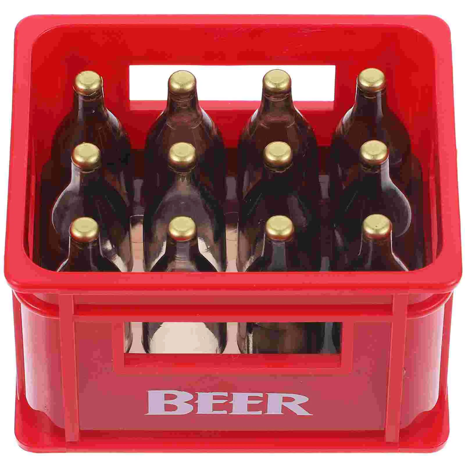 Mini Beer Box Model Photo Prop Small House Adorn Layout Scene Decor Landscape Adornment Worlds Smallest Toys Alcohol