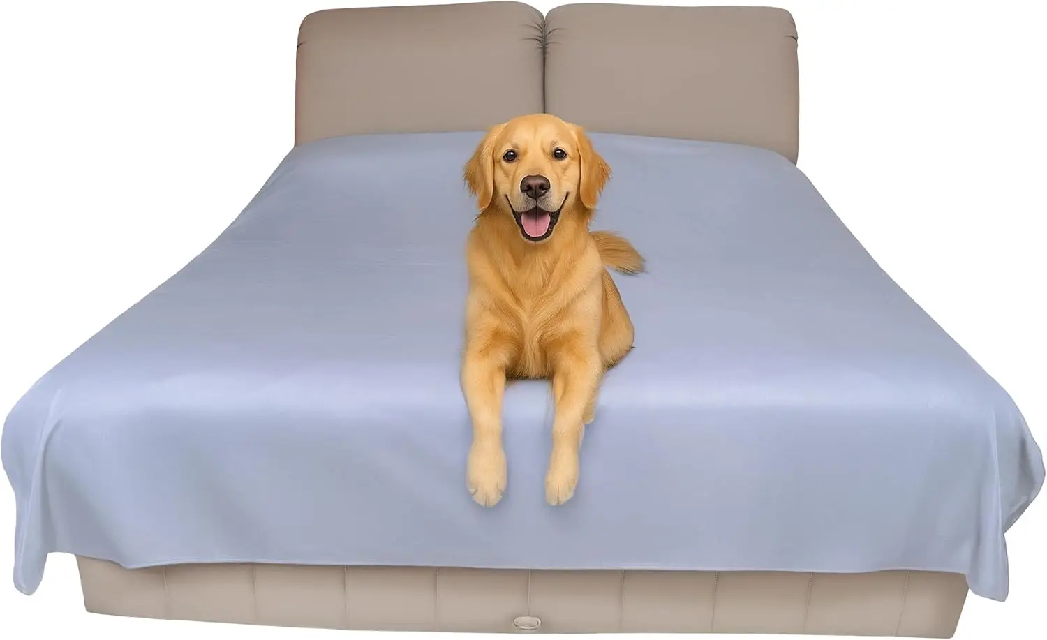 

King Size Waterproof Bed Cover 100x96in - Reversible Pet & Baby Protector