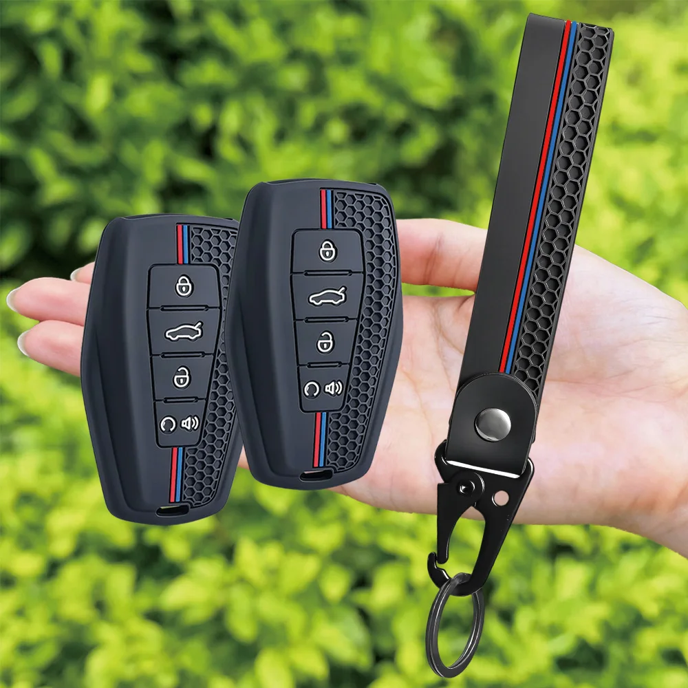 For Geely Coolray Emgrand GT GS S Monjaro Atlas Pro Azkarra Okavango Tugella Silicone Remote Key Case Lightweight Key Cover